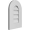 Ekena Millwork Round Top Surface Mount PVC Gable Vent: Non-Functional, w/ 3-1/2"W x 1"P Standard Frame, 12"W x 18"H GVPRT12X1801SN - alternate 3